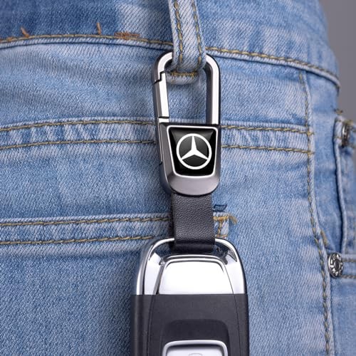 leather car keychain set for Mercedes-Benz men and women family Ag-black-04