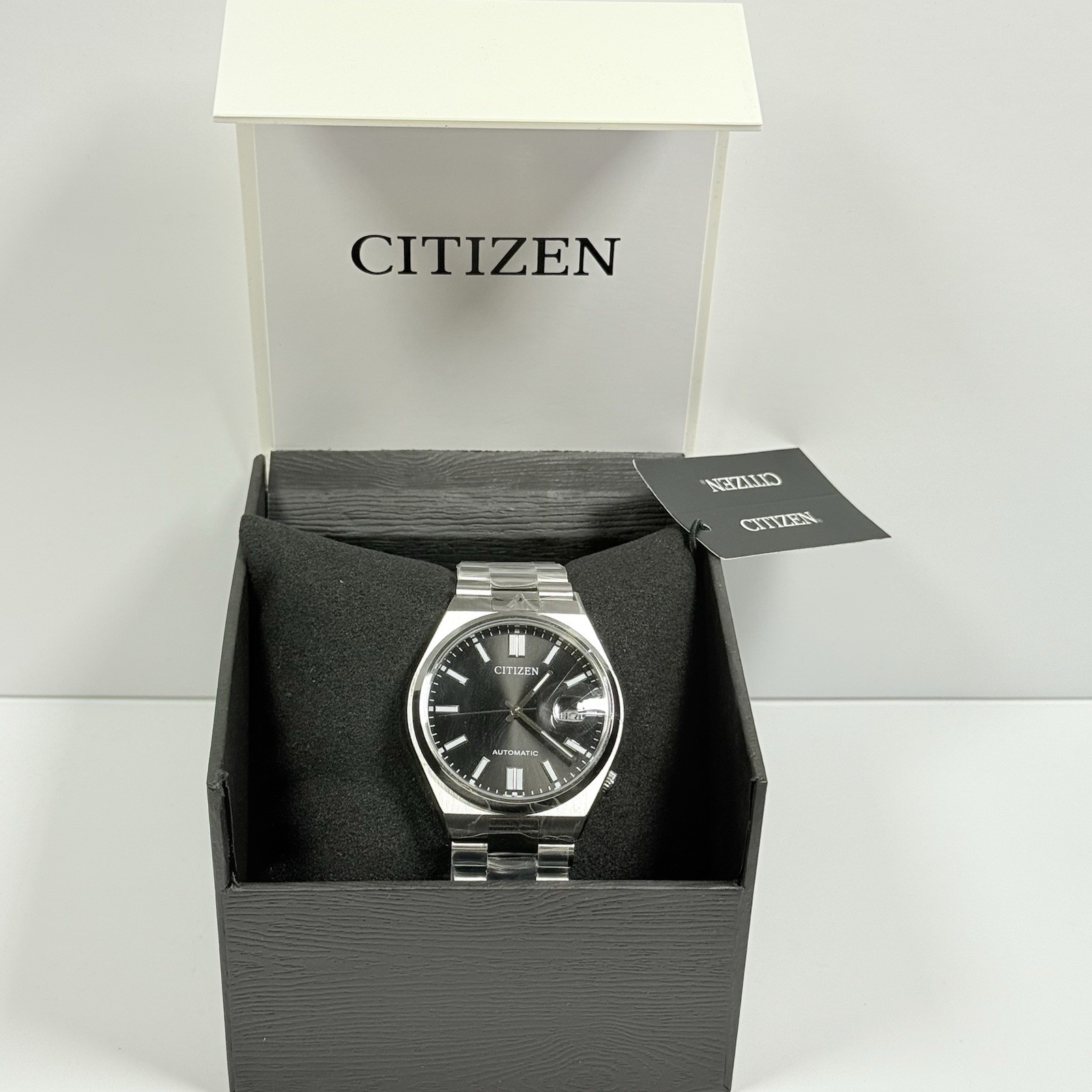 New-Citizen Tsuyosa NJ0150-81E Automatic Black Dial Stainless Men’s Watch