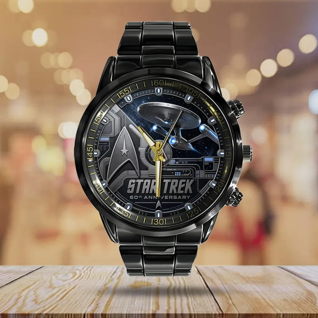 Star Trek Black Stainless Steel Watch