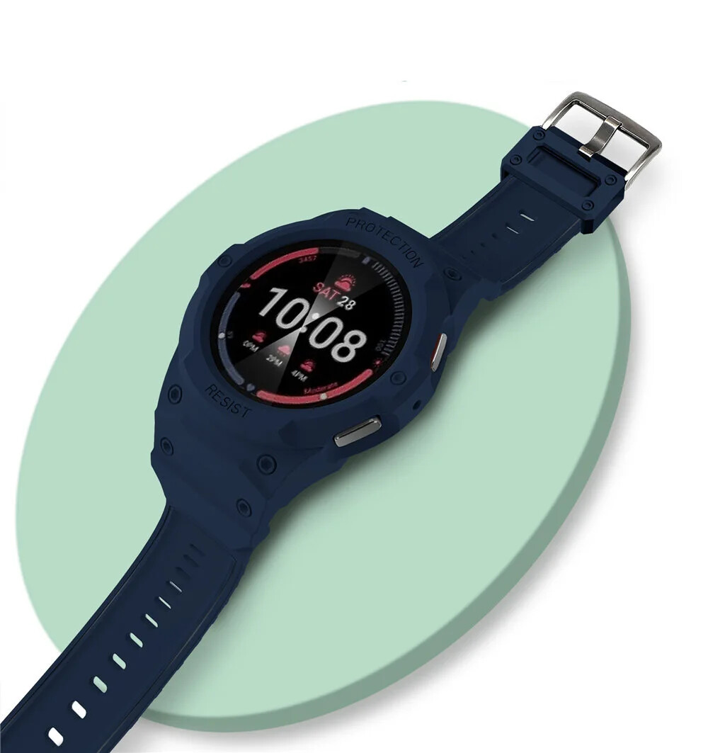 TPU Rugged Sport Band Strap Case Cover For Samsung Galaxy Watch 7 6 5 4 40/44mm
