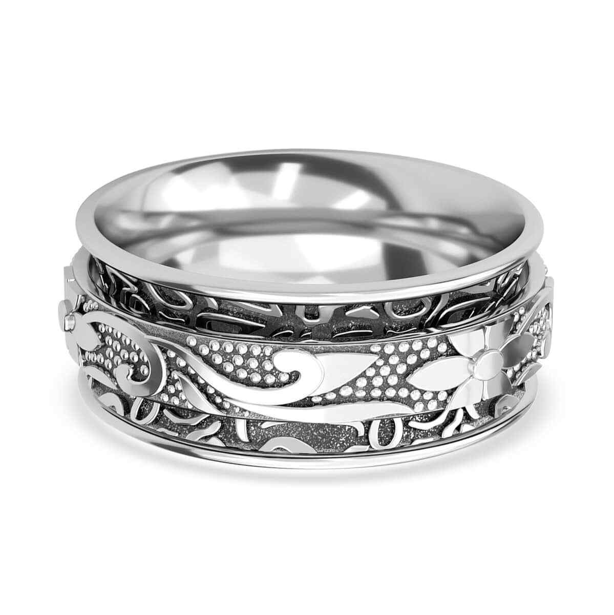 Spinner Ring in Sterling Silver 4.90 Grams Size 6