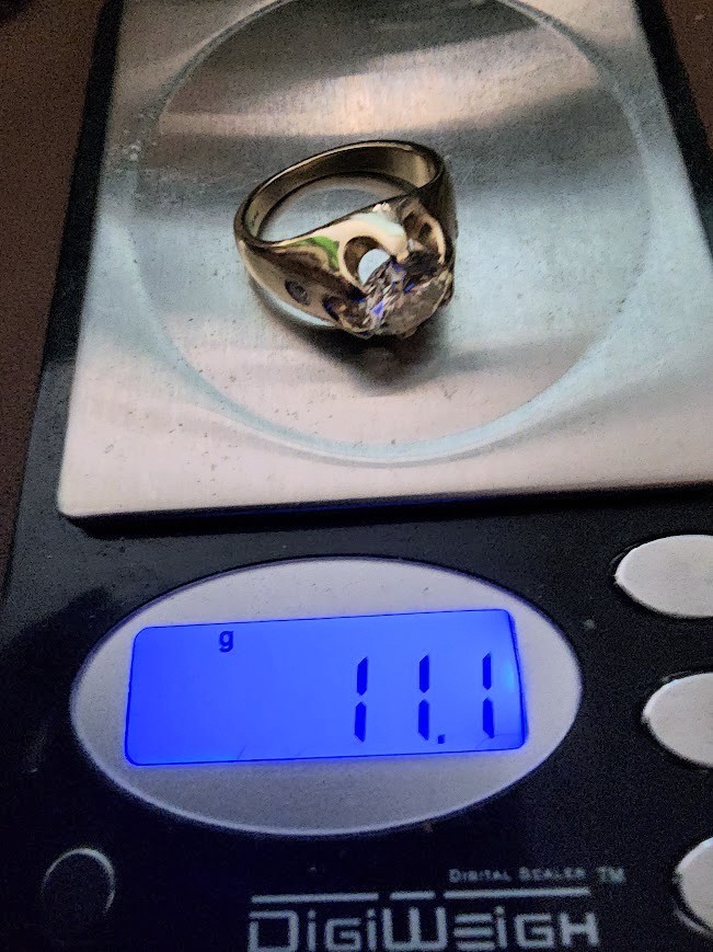 GIA CERTIFIED 14K YELLOW GOLD 2.72CT DIAMOND MENS RING 9.25 11.1GR