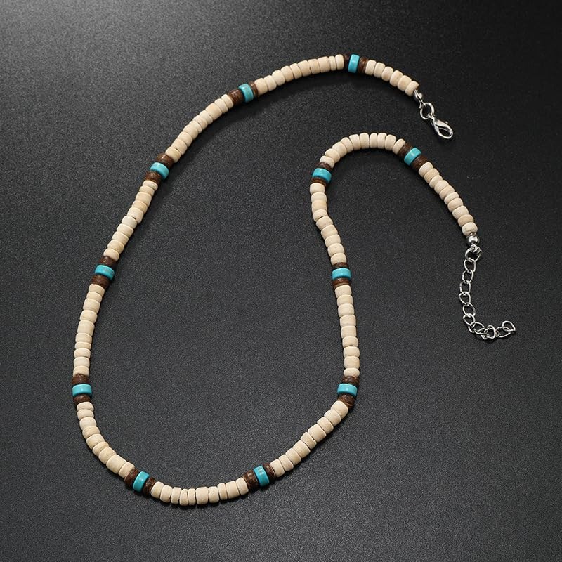 Puka Shell Necklace for Men Surfer Necklace Seashell Chokers Beach Necklace f…