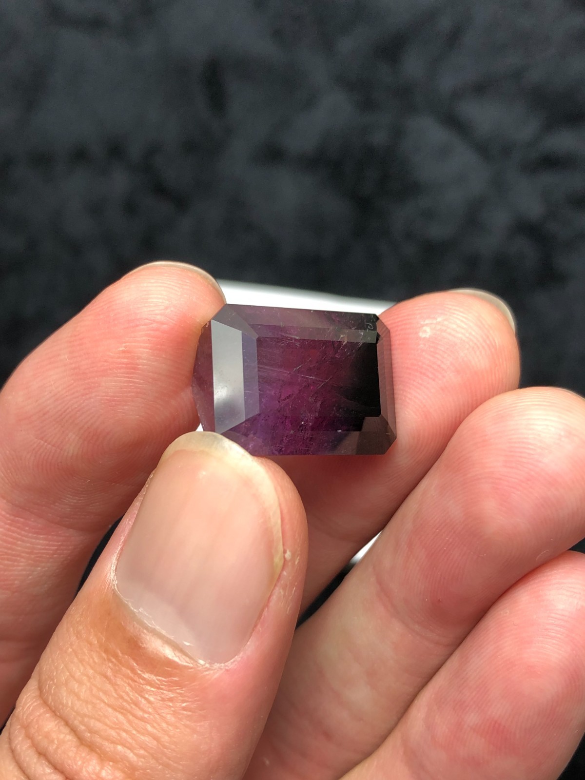 Emerald Cut Tri Color Naatural Tourmaline Loose Stone – 23 Carats