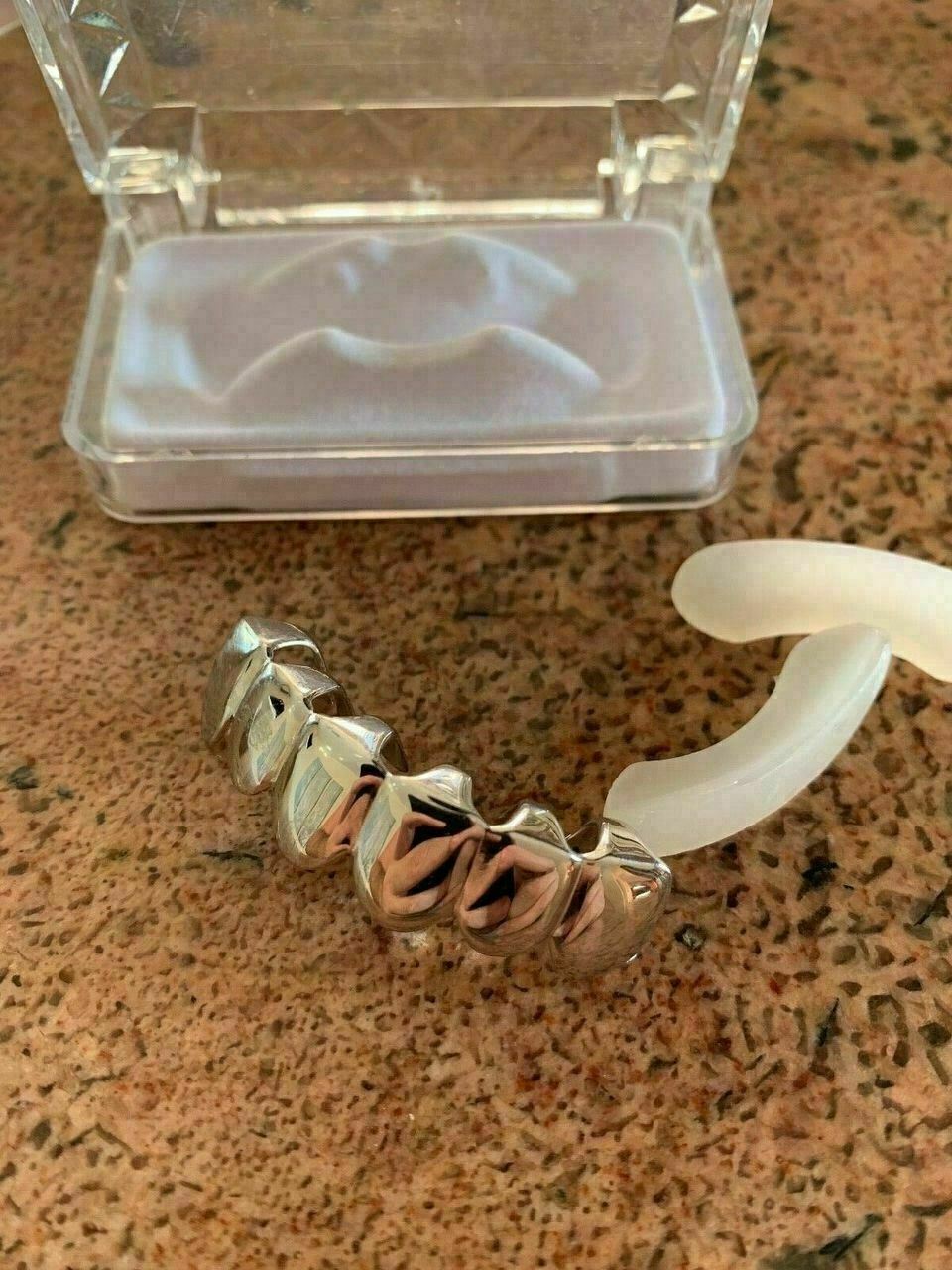 Real 925 Sterling Silver – GRILLZ Top Bottom Hip Hop Grills 6 8 Or Single Teeth