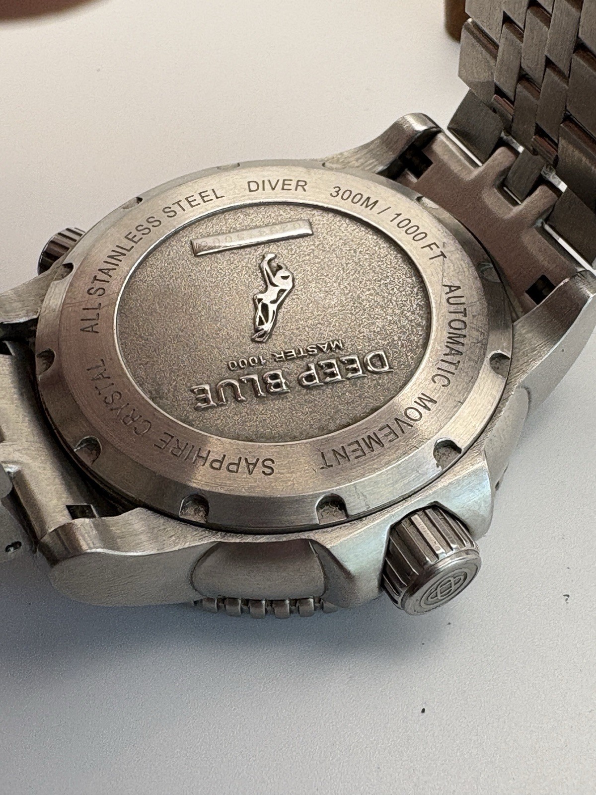 Deep Blue Precision, Men’s Diver Master 1000 Automatic Diver 44mm, 1000ft/300 m