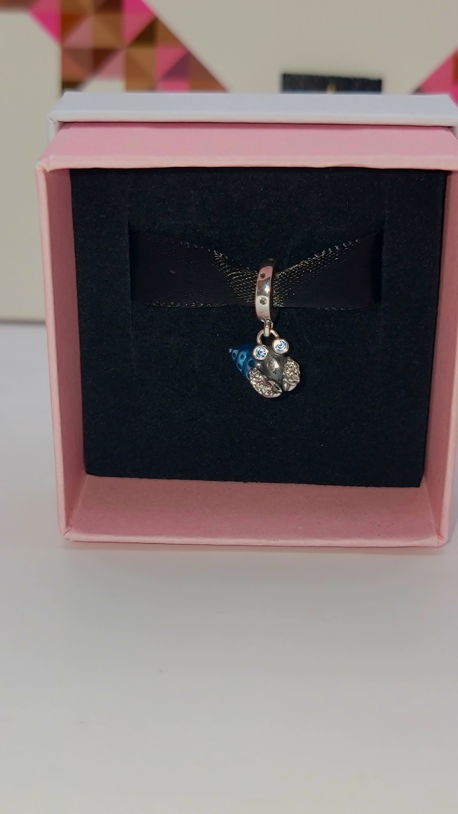 New Pandora Glow-in-Dark Hermit Crab Dangle Charm 792700CZ w/ Box H12 Retired