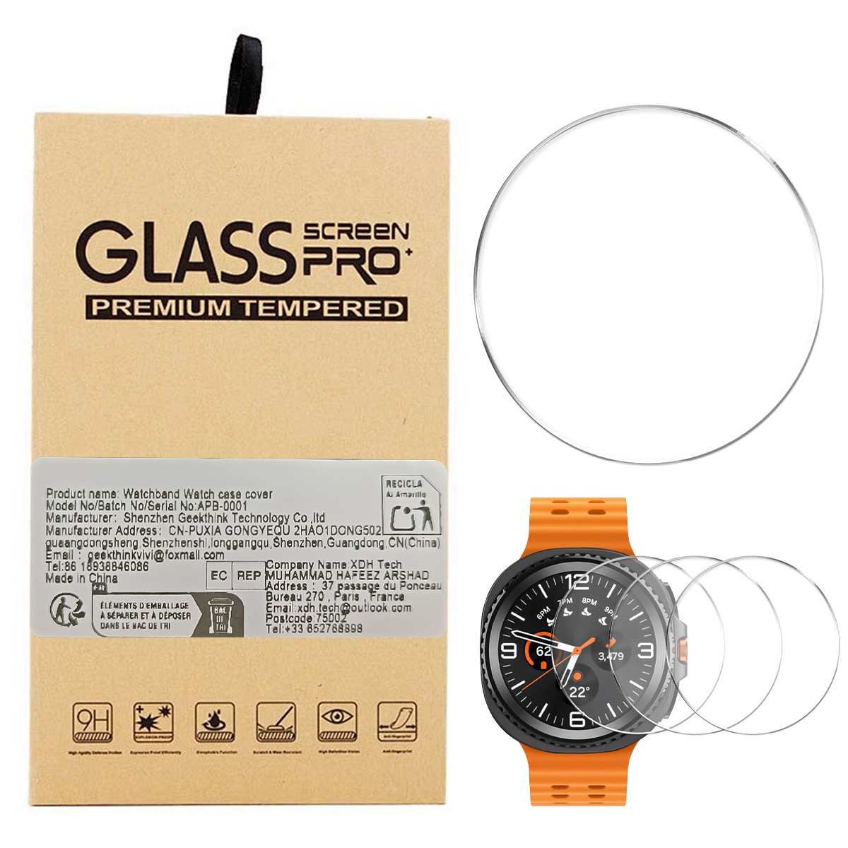 Tempered Glass for Samsung Galaxy Watch 8Classic/8 40/44mm Screen Protector Film