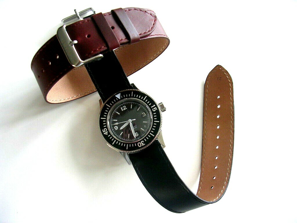 1pc RAF Military Bomber Pilot leather Bund nato utc watch band strap IW SUISSE