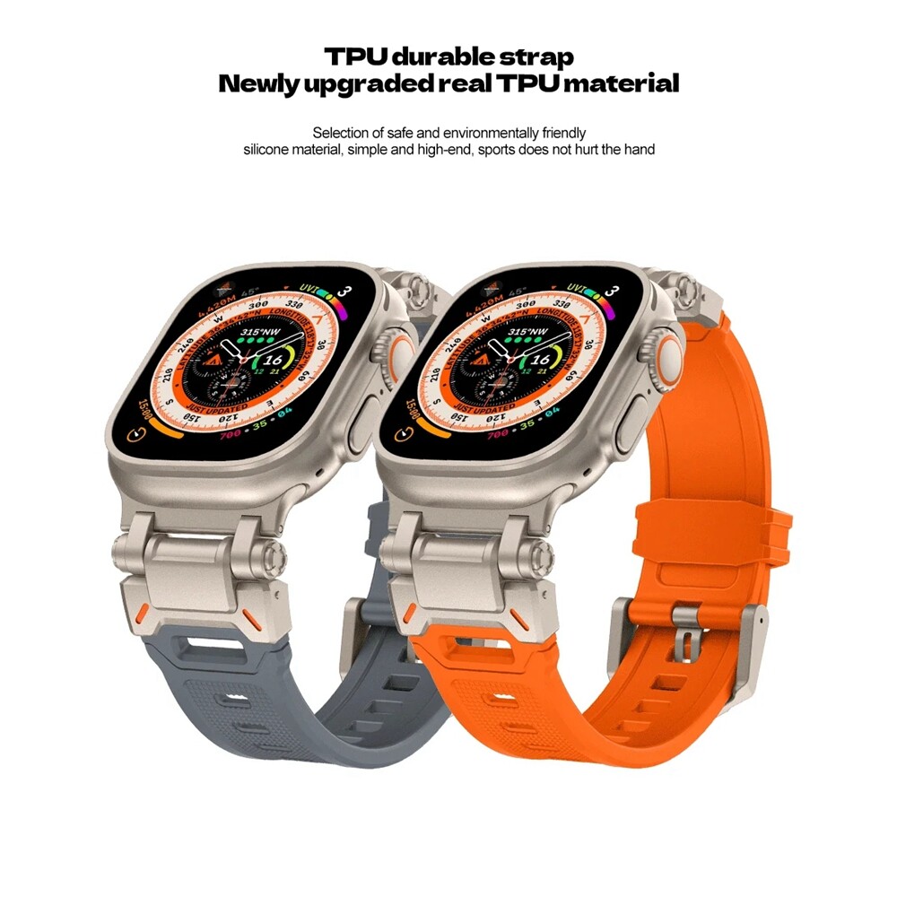 44/45/49mm Band For Apple Watch Ultra 3 2 4 56789 10 11 SE Silicone Sports Strap