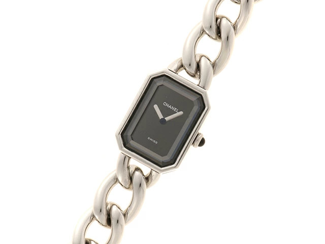 Chanel Première M H0452 Stainless Steel 20mm Black Dial Quartz Women’s #DW710