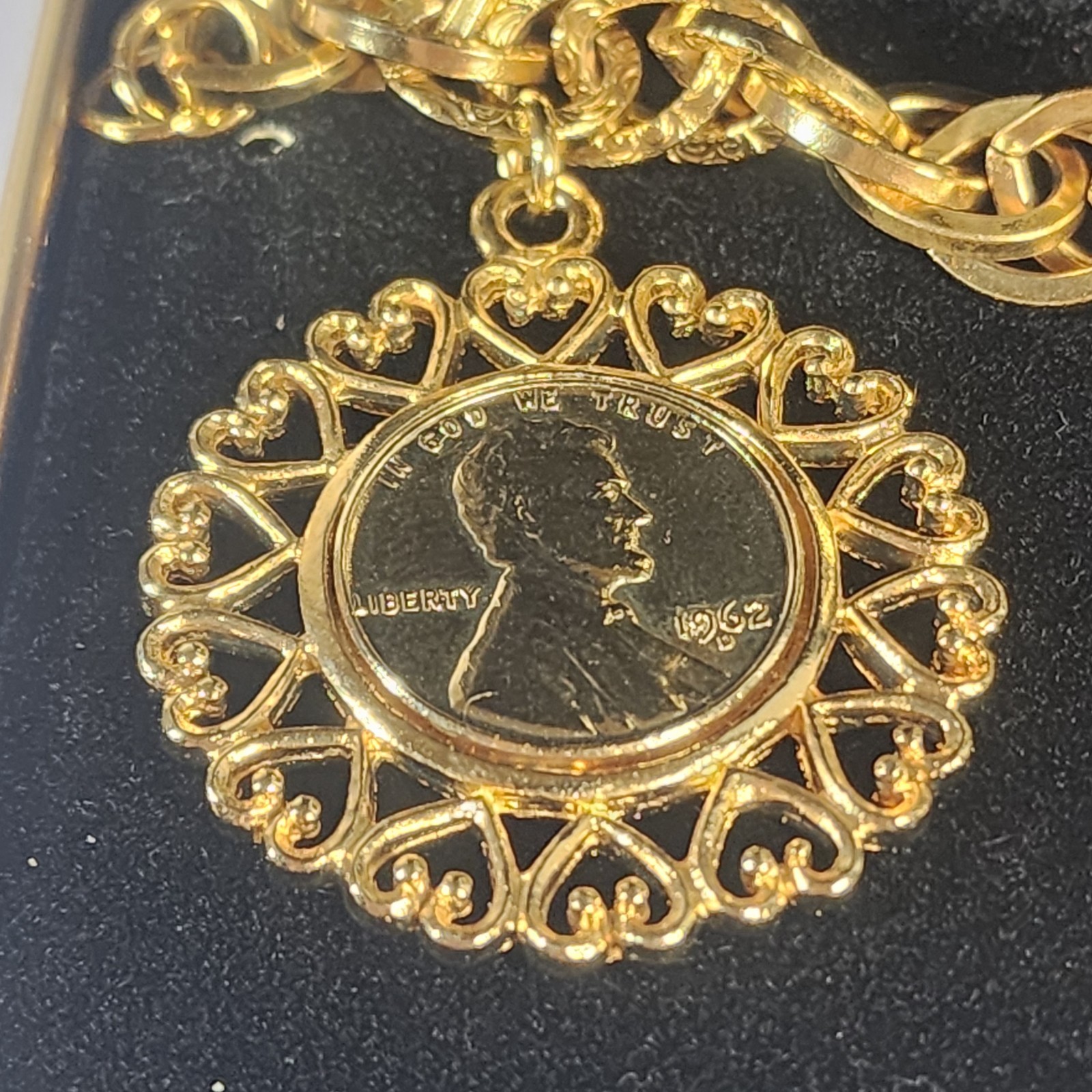 Vintage US Mint Collectors Edition Fountain Of Coins Bracelet 24k HGE 6″ W Box