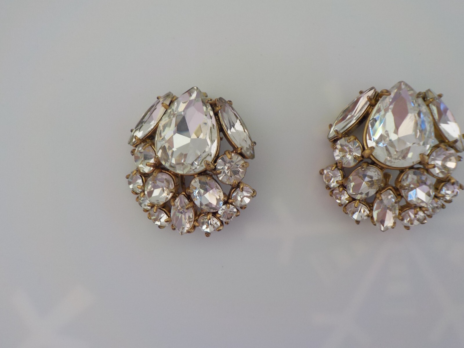 CABI 2 Clear Glass Rhinestone Cluster Removable Chams Only (No Bracelet)