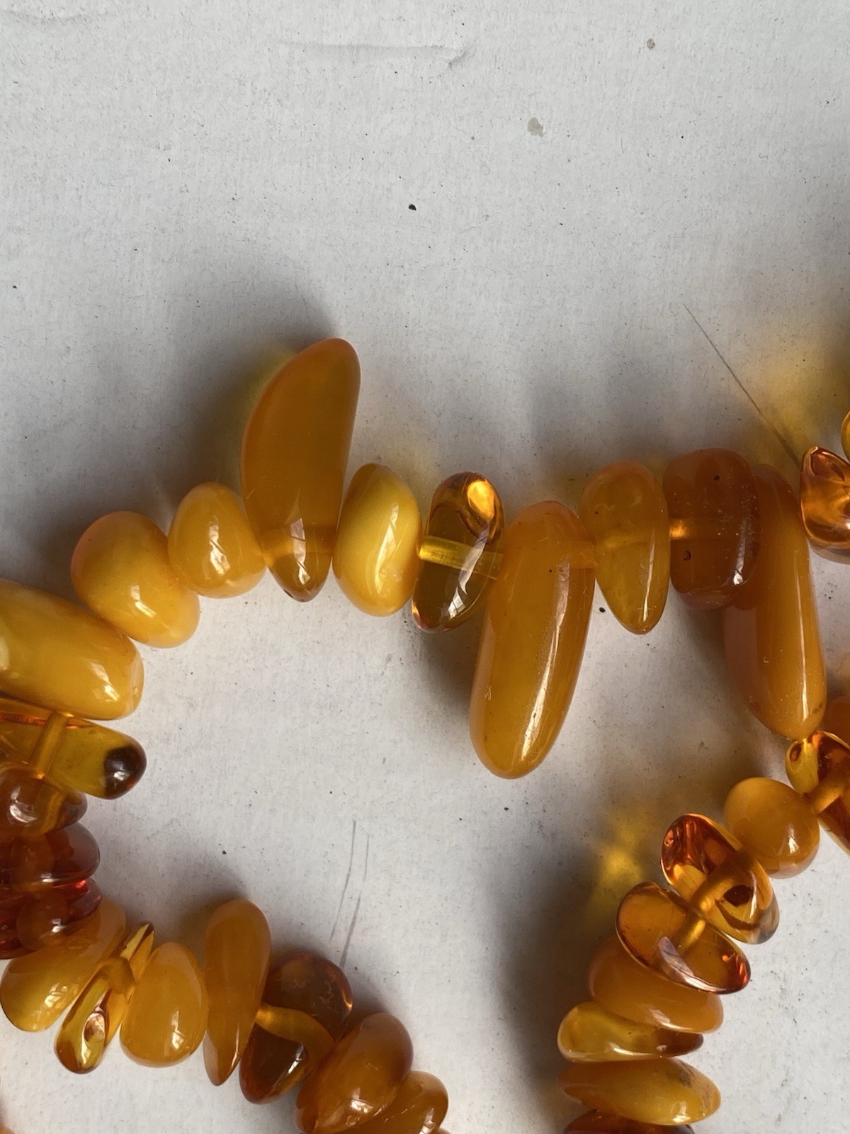 Set of 2 Amber Necklaces 21 and 16. New. No Tags. Great Gift for Any Occasion .