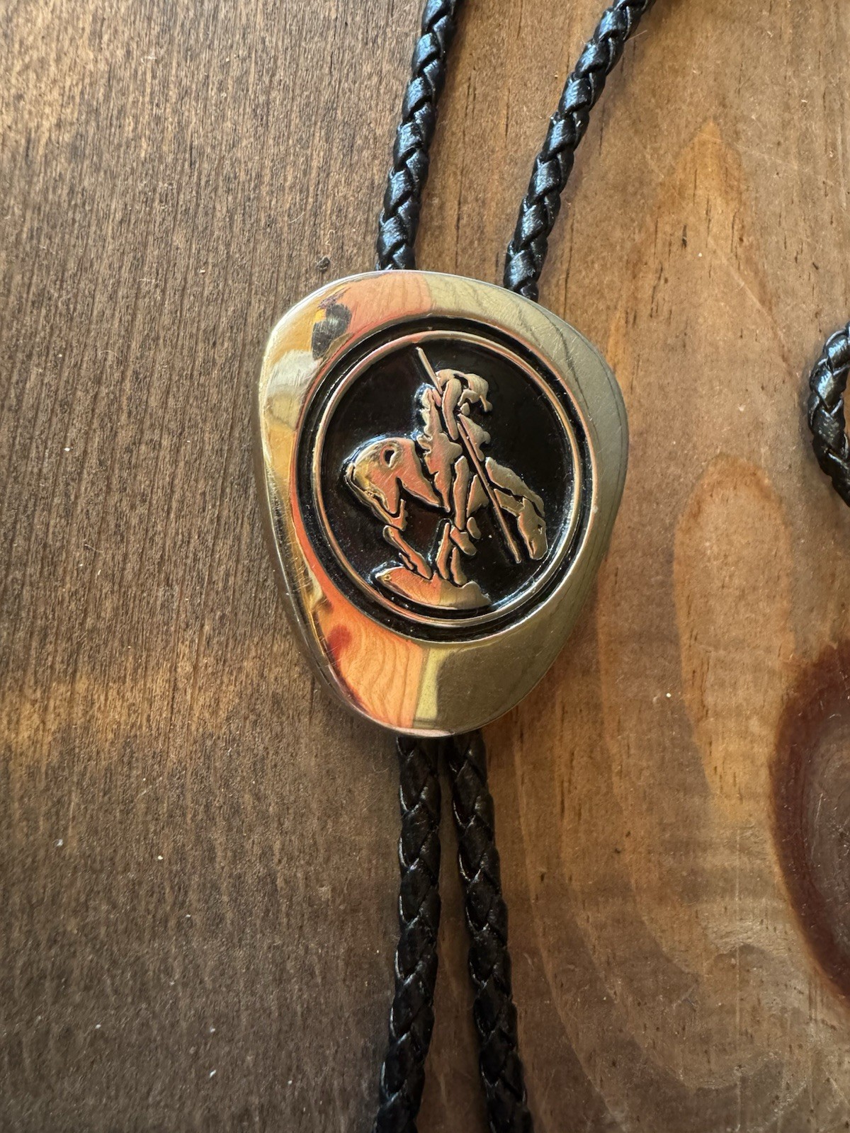 Vintage End Of The Trail ADM Bolo Tie Native American Chief John Big Tree