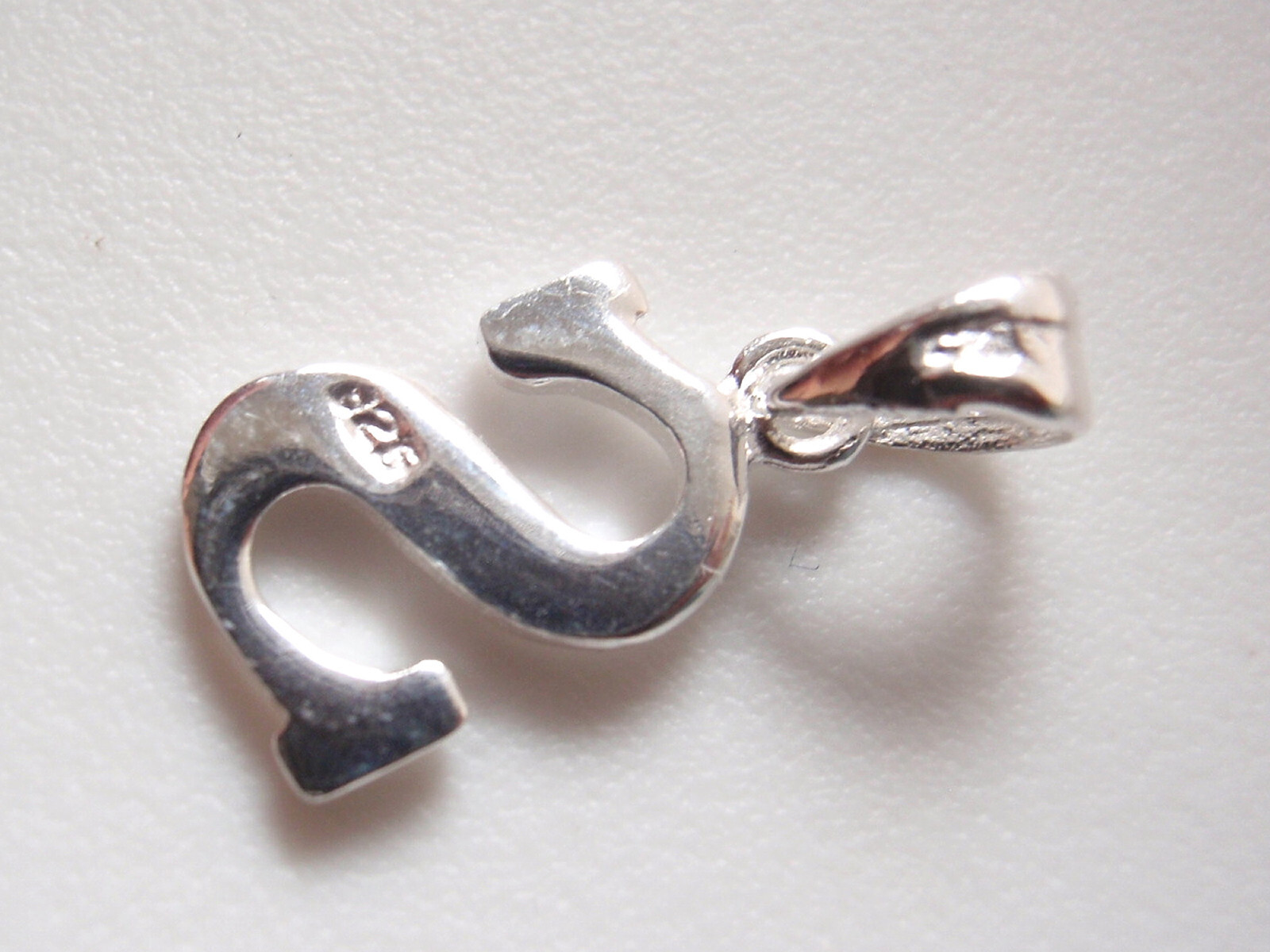 The Letter “S” 925 Sterling Silver Necklace s