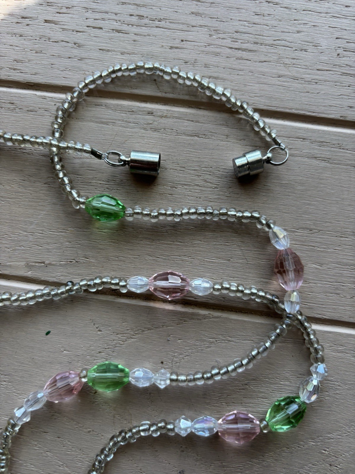 Romantic Whimsey Coastal Sparkle Mermaid/Fairy Long Statement Lilac Necklace