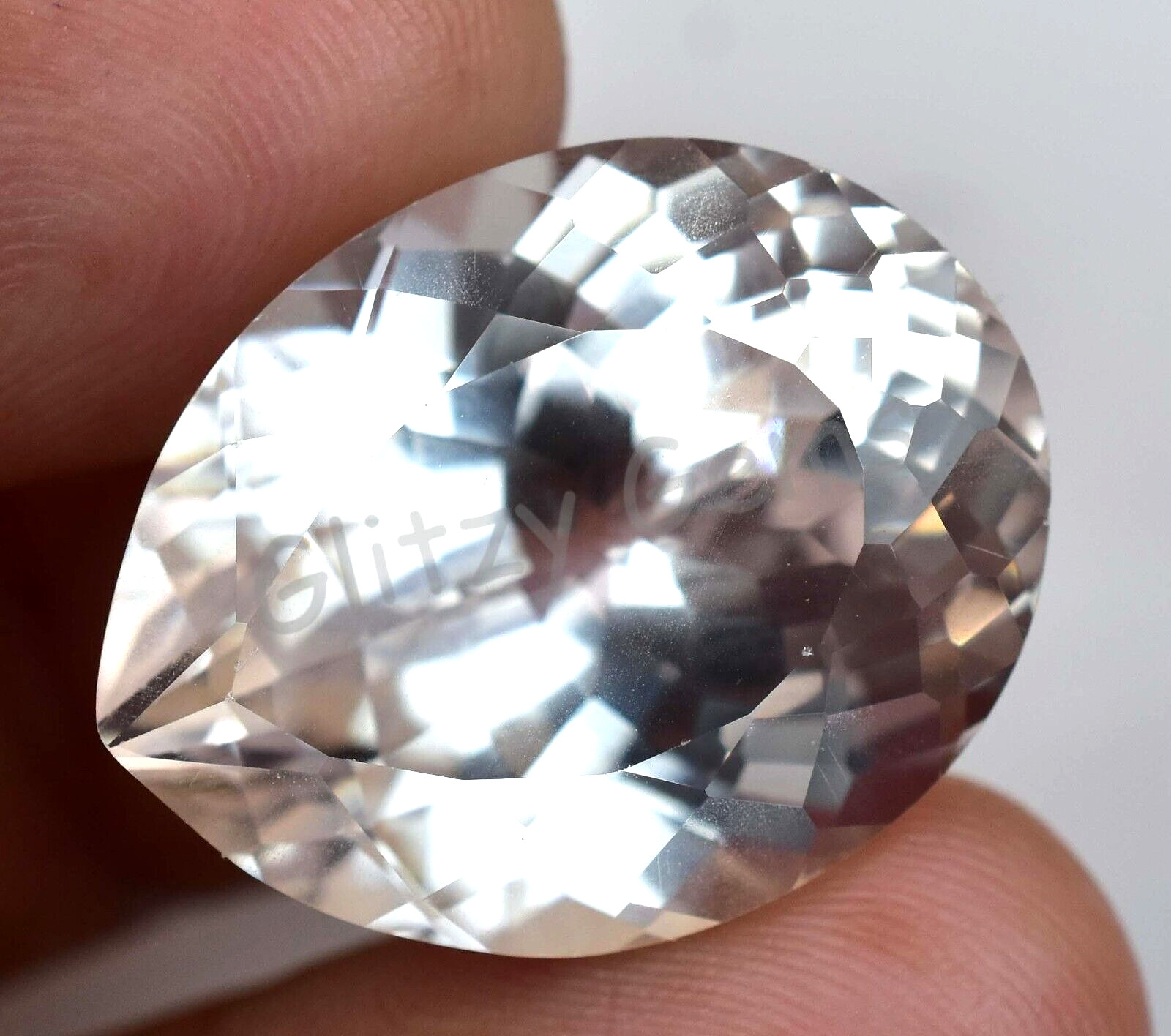 Natural Flawless White Montana Sapphire 46.35 Ct oval Certified Loose Gemstone