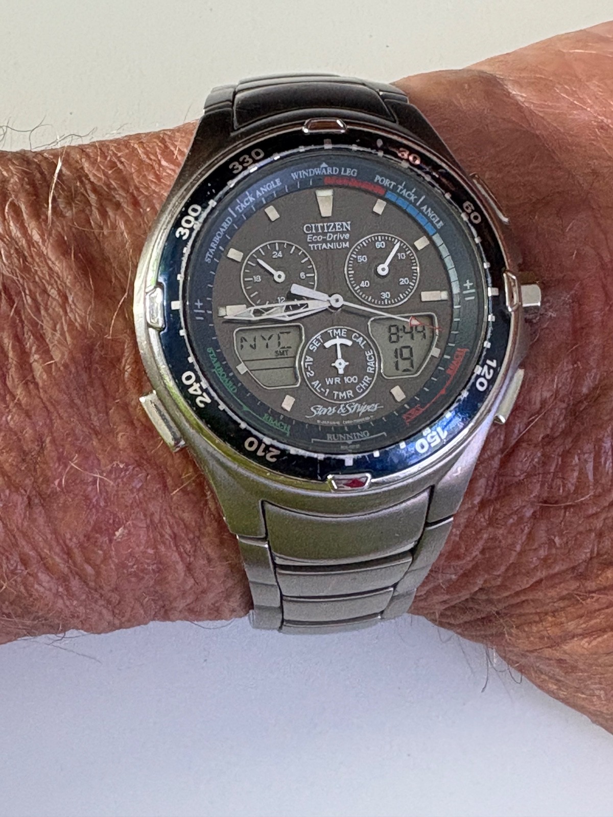 RARE TITANIUM CITIZEN ECO-DRIVE C660 “STARS & STRIPES” AMERICA’S CUP EDITION
