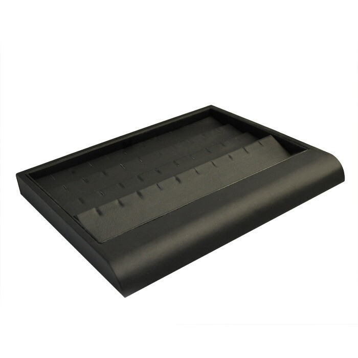 Black Leatherette Jewelry Ring or Earring Display Tray Jewelry Display Organizer