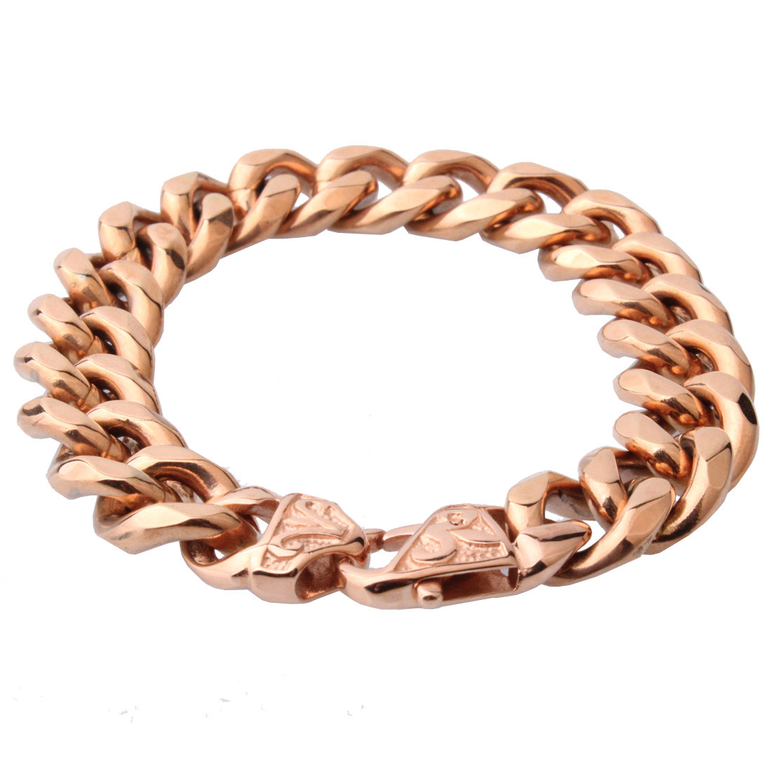 Heavy 12mm 15mm Mens Stainless Steel Silver Gold Black Curb Cuban Chain Bracelet