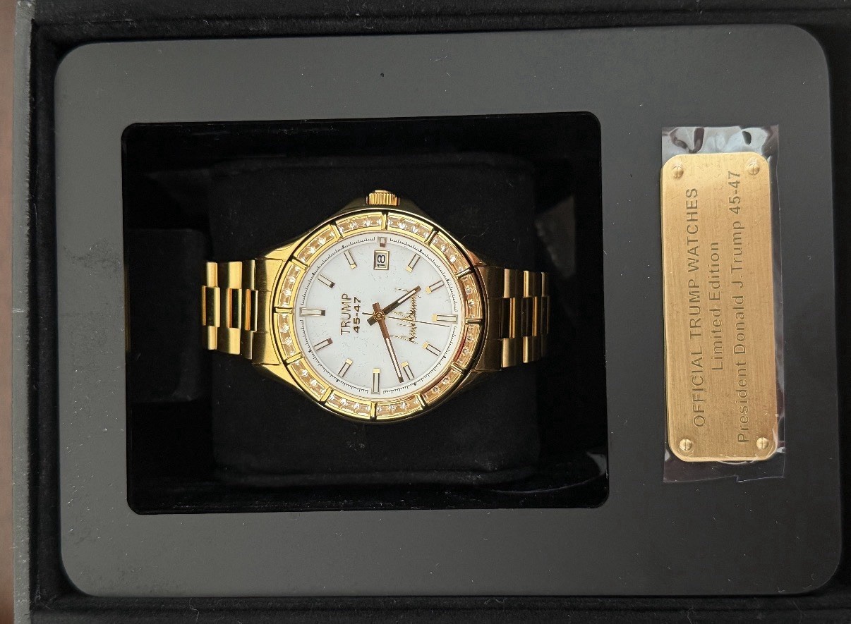 [BRAND NEW] TRUMP 18K GOLD VICTORY JEWEL WATCH WHITE 500 MADE NUMBERED LIMITED