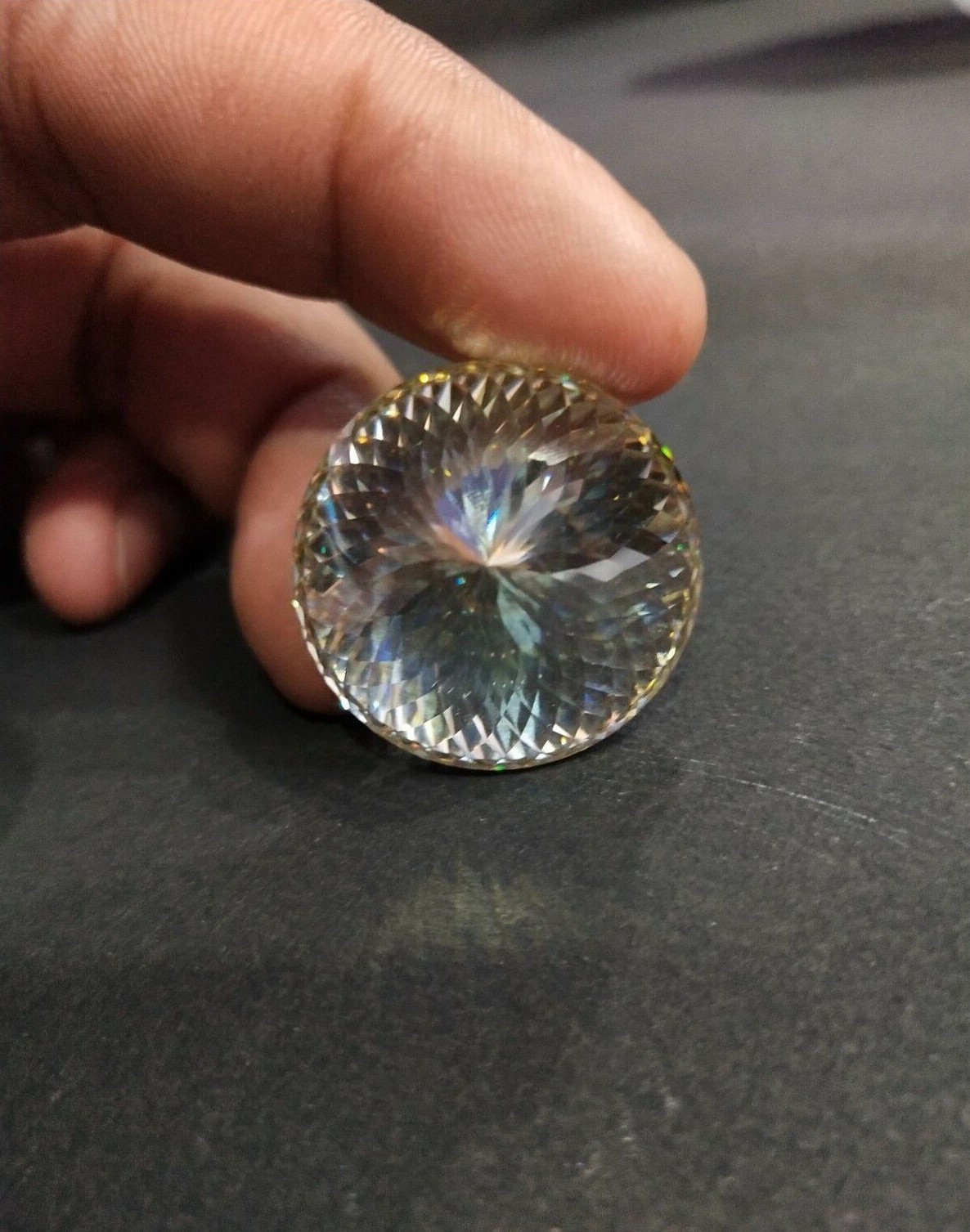 1.0 Ct to 5.0 Ct Yellow Portuguese Cut Loose Moissanite VVS Grade Excellent Cut