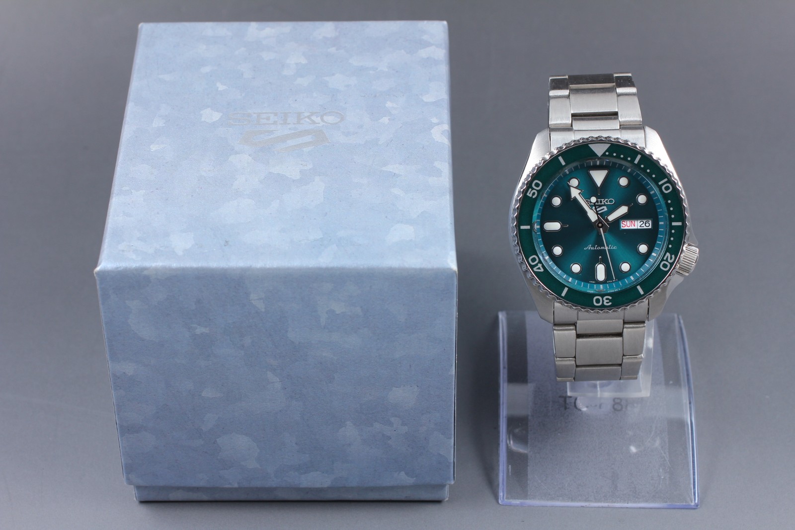 [MINT in BOX] SEIKO 5 Sports 4R36-07G0 Green Automatic Mens Watch From JAPAN