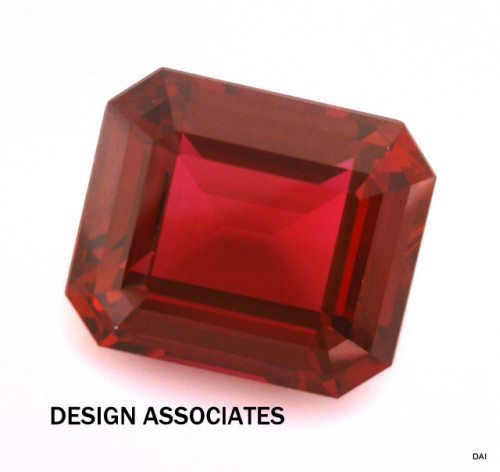 14X12 MM EMERALD CUT MAN MADE RUBY AAA GRADE