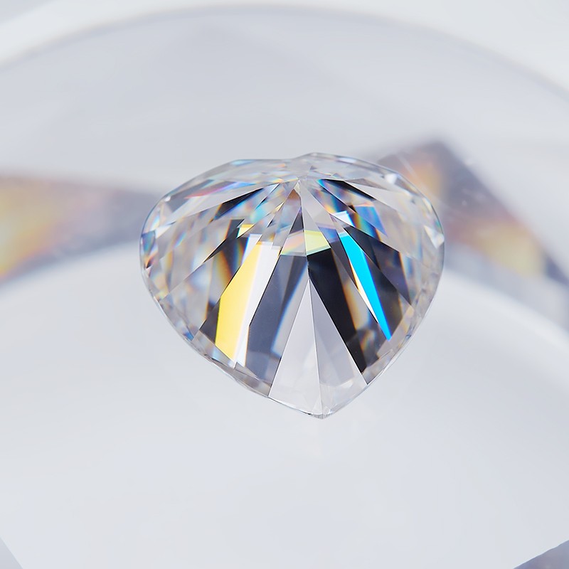 3~11MM Heart Cut Loose Moissanite D White Wholesale Excellent Cut W.GRA From US