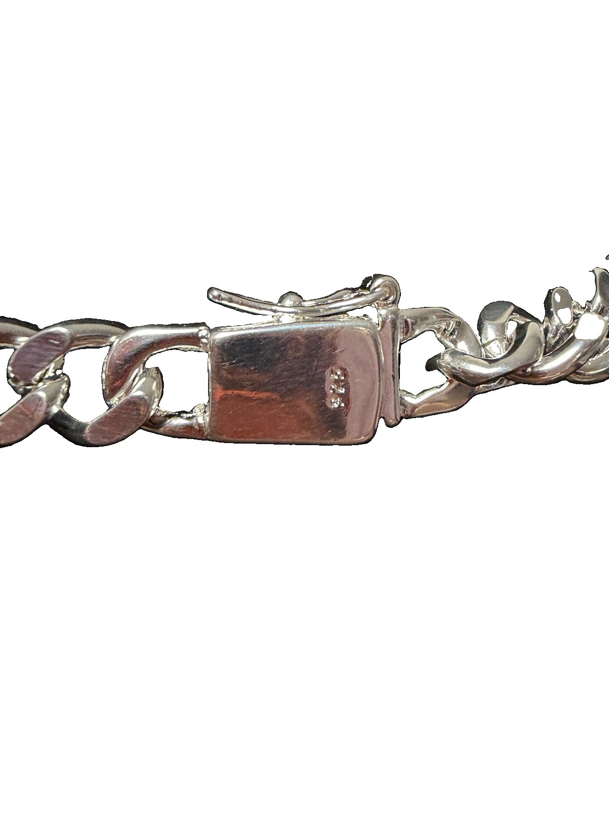 Cuban Link Curb Chain 925 Silver 22” 10MM 78.5G Signed