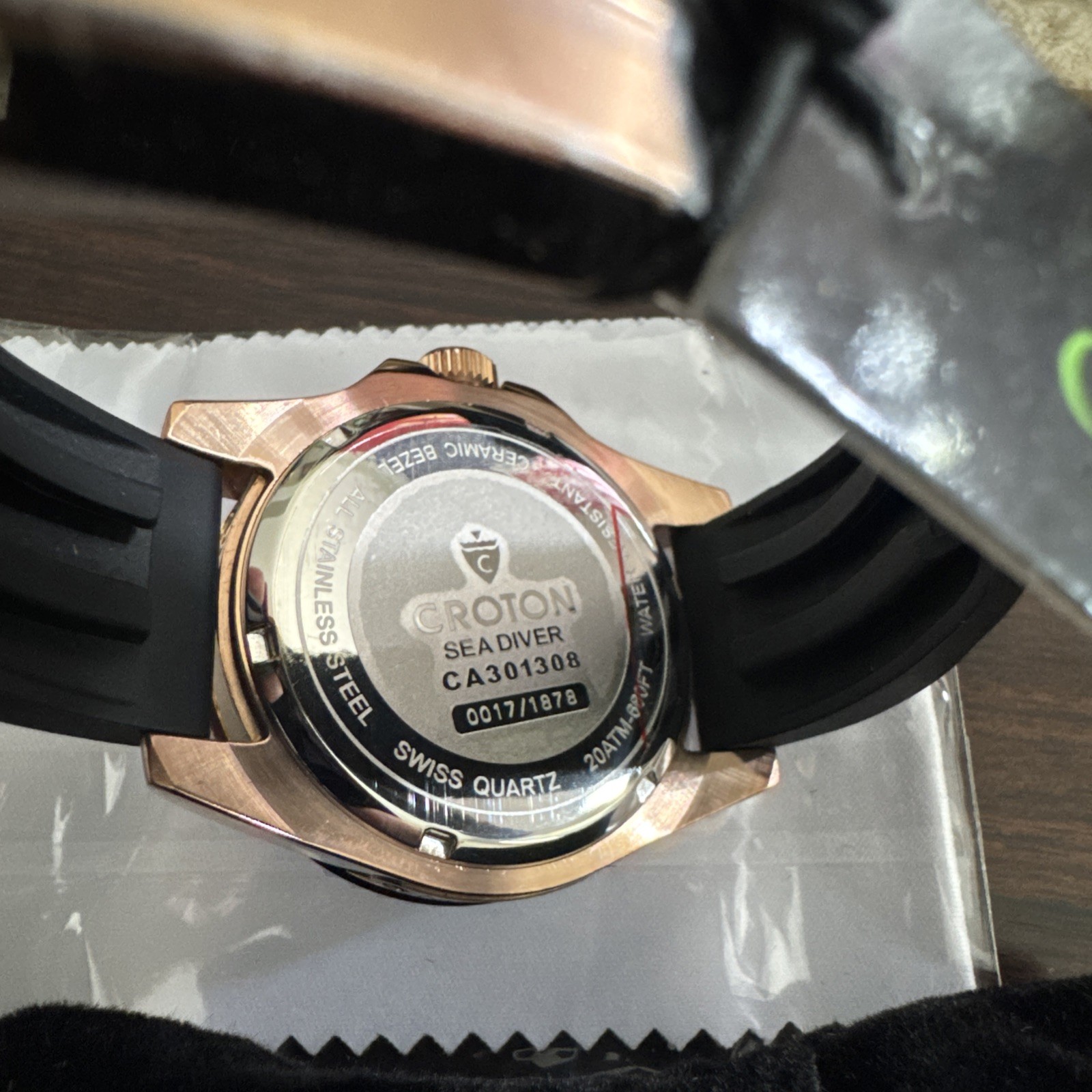 Limited Edition Croton Diver Quartz Watch CA301308BKBL New Unworn B/P/T