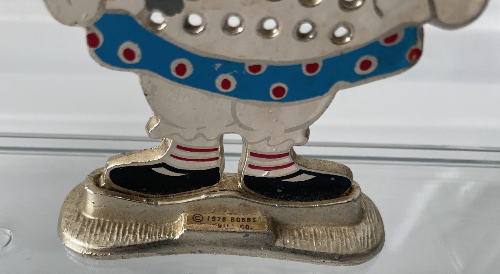 Vintage Raggedy Ann Doll Metal Earring Holder 1978 Bobbs Table Top Dresser Decor