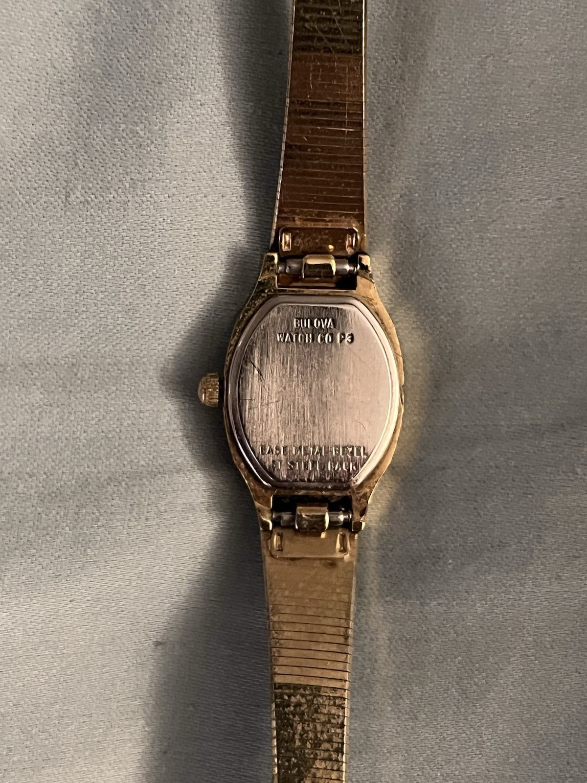 Vintage 1983 Bulova Ladies Gold Tone Goddess Of Time Watch Women’s