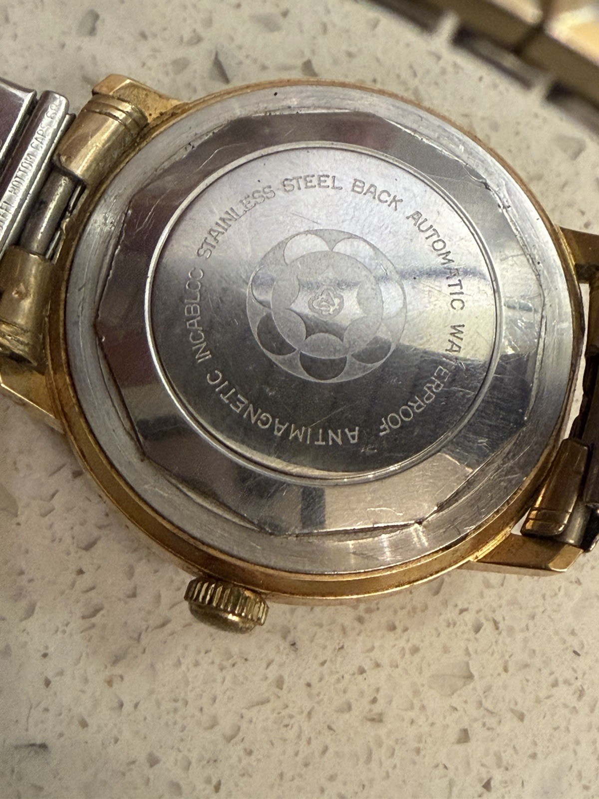 Vtg Aureole 17 Jewel Automatic Gold Plated Mens Watch Stuart Kingston Incabloc