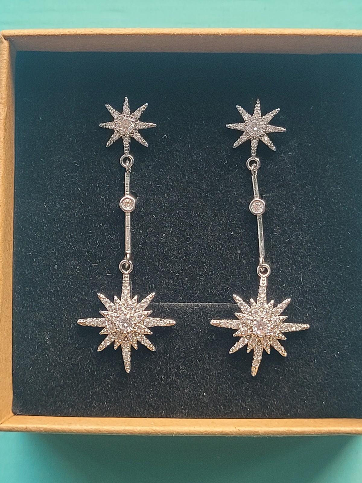 Catherine Princess of Wales Royal Replica Tsar starburst Drop earrings