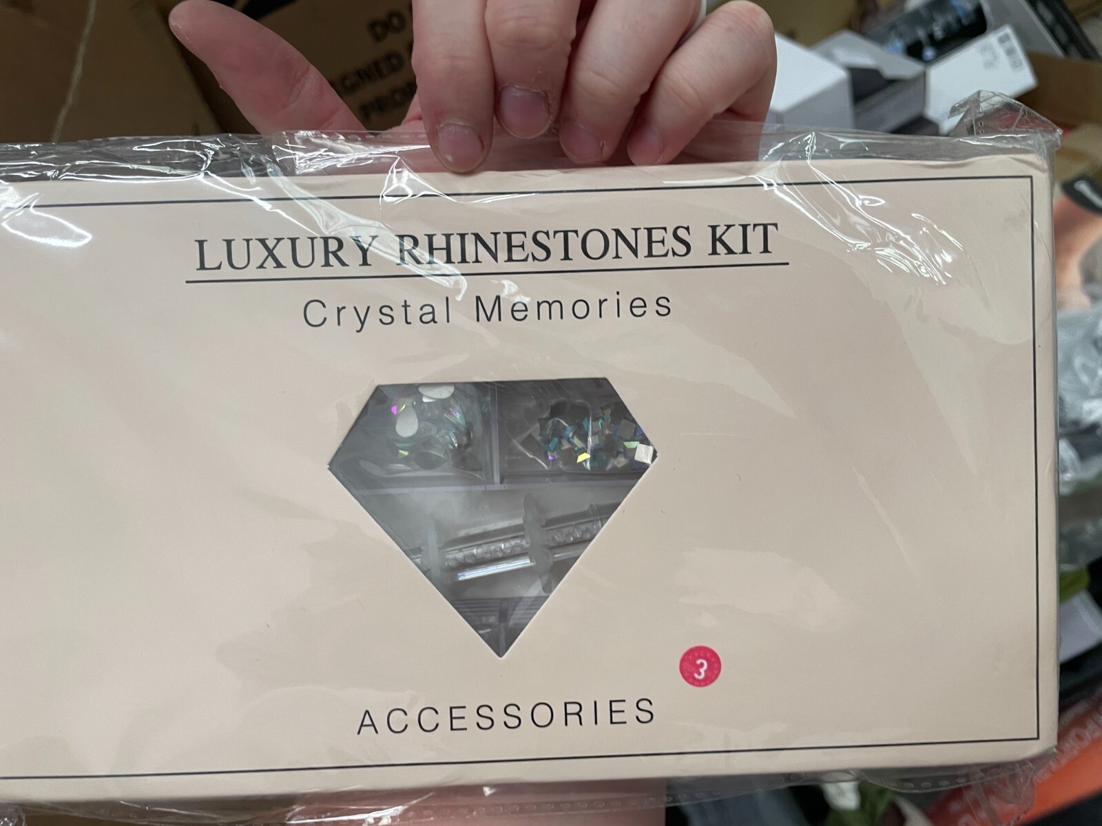 Luxury Multi Use Rhinestone Set – 21 Grids / Assorted Sizes