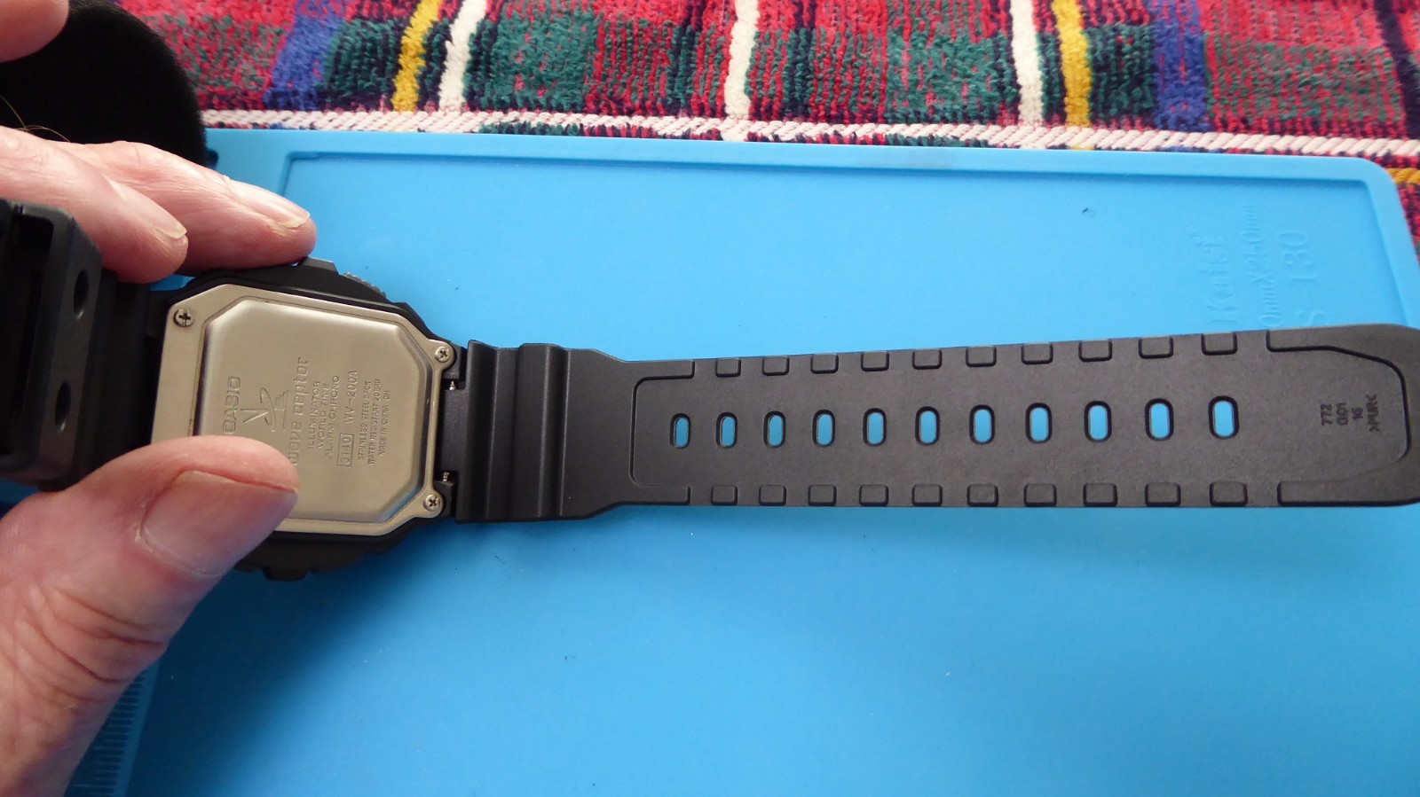 Casio WV200A waveceptor atomic watch with black resin strap