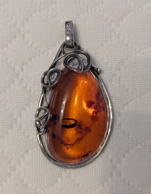 Baltic Cognac Amber Pendant