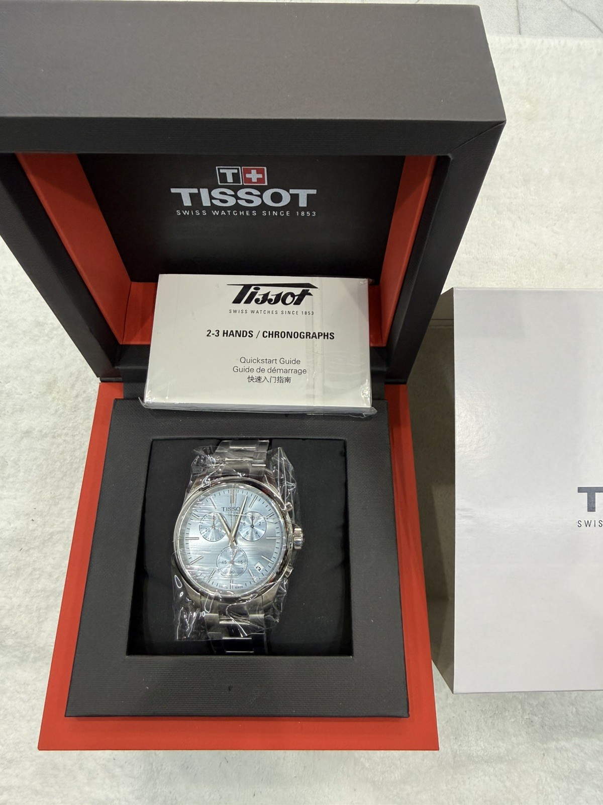 Tissot PR 100 Chrono 40mm Ice Blue Dial Watch T150.417.11.351.00