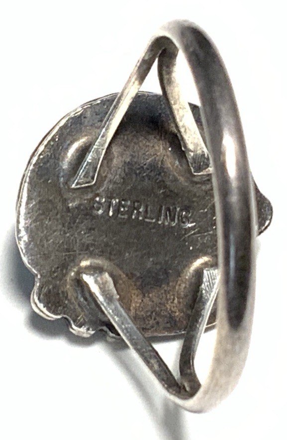 Old Pawn Sterling Silver 925 Turquoise Ring Size LY15