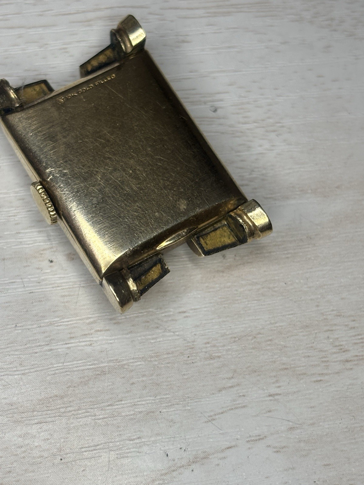 REPAIR RUNS/STOPS Vintage Men’s Wittnauer Fancy Lugs 23mm 10K Gold Filled, 9WN