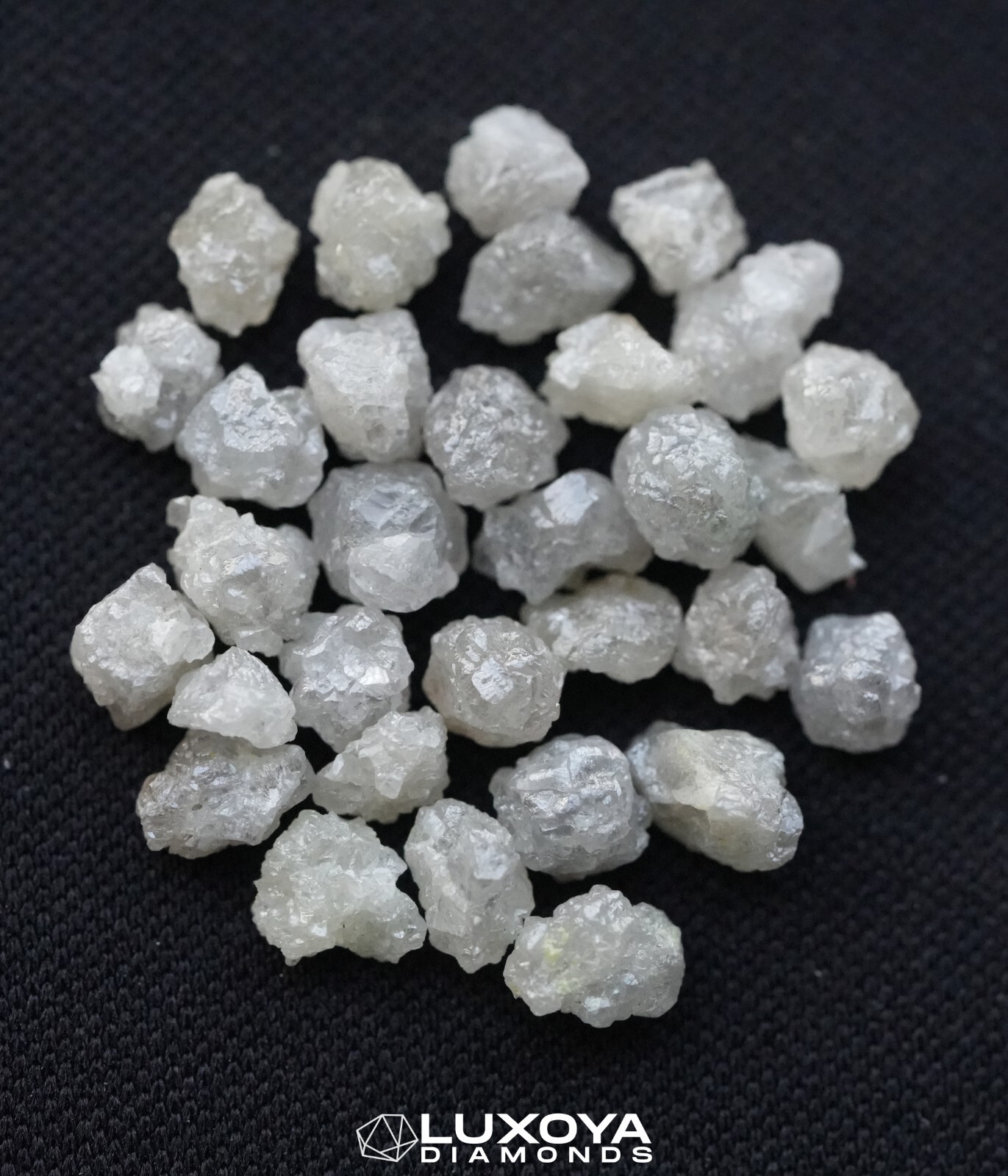 Silver Natural Loose 3 pcs 1.00 Carat Diamond White Rough Uncut Raw Diamond
