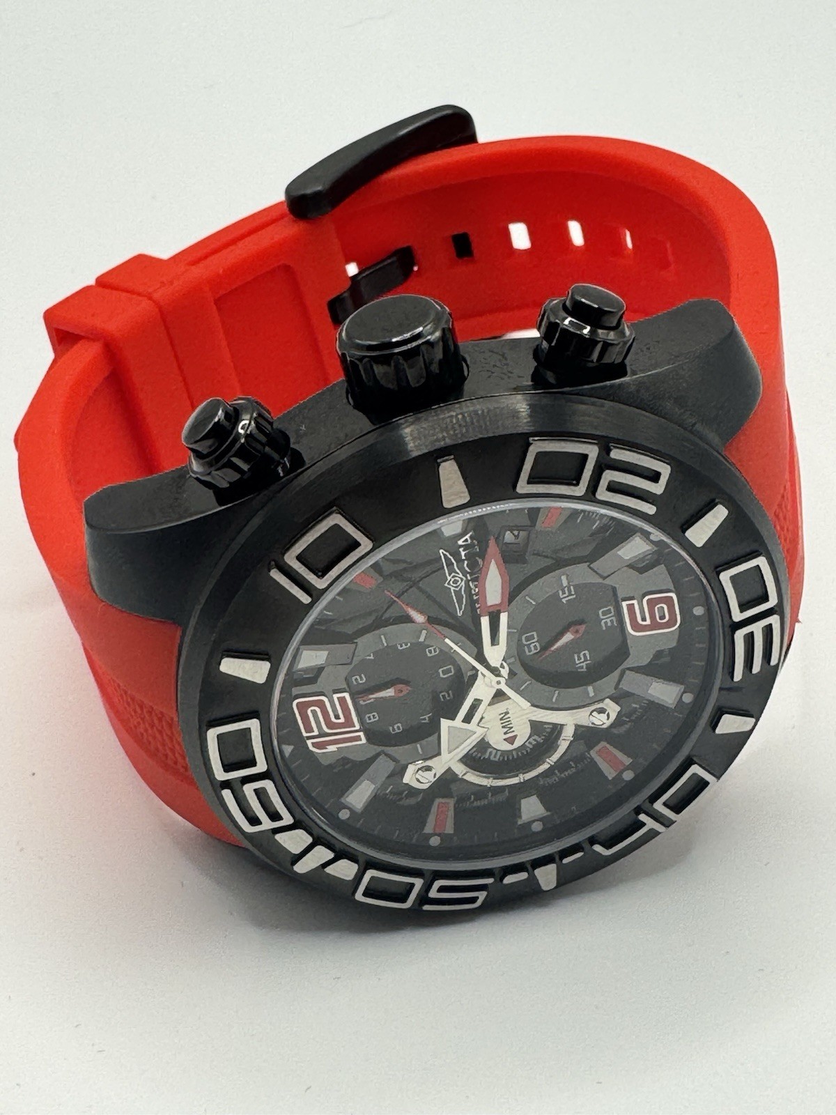 Invicta Pro Diver Dynestance Men’s Watch – 50mm, Red (22810) with Box!