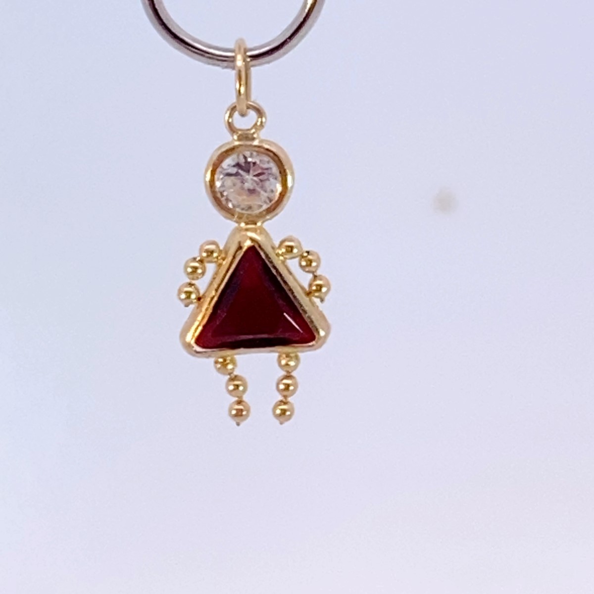 Cubic Zirconia 14K Yellow Gold 0.5g (EL1123825)