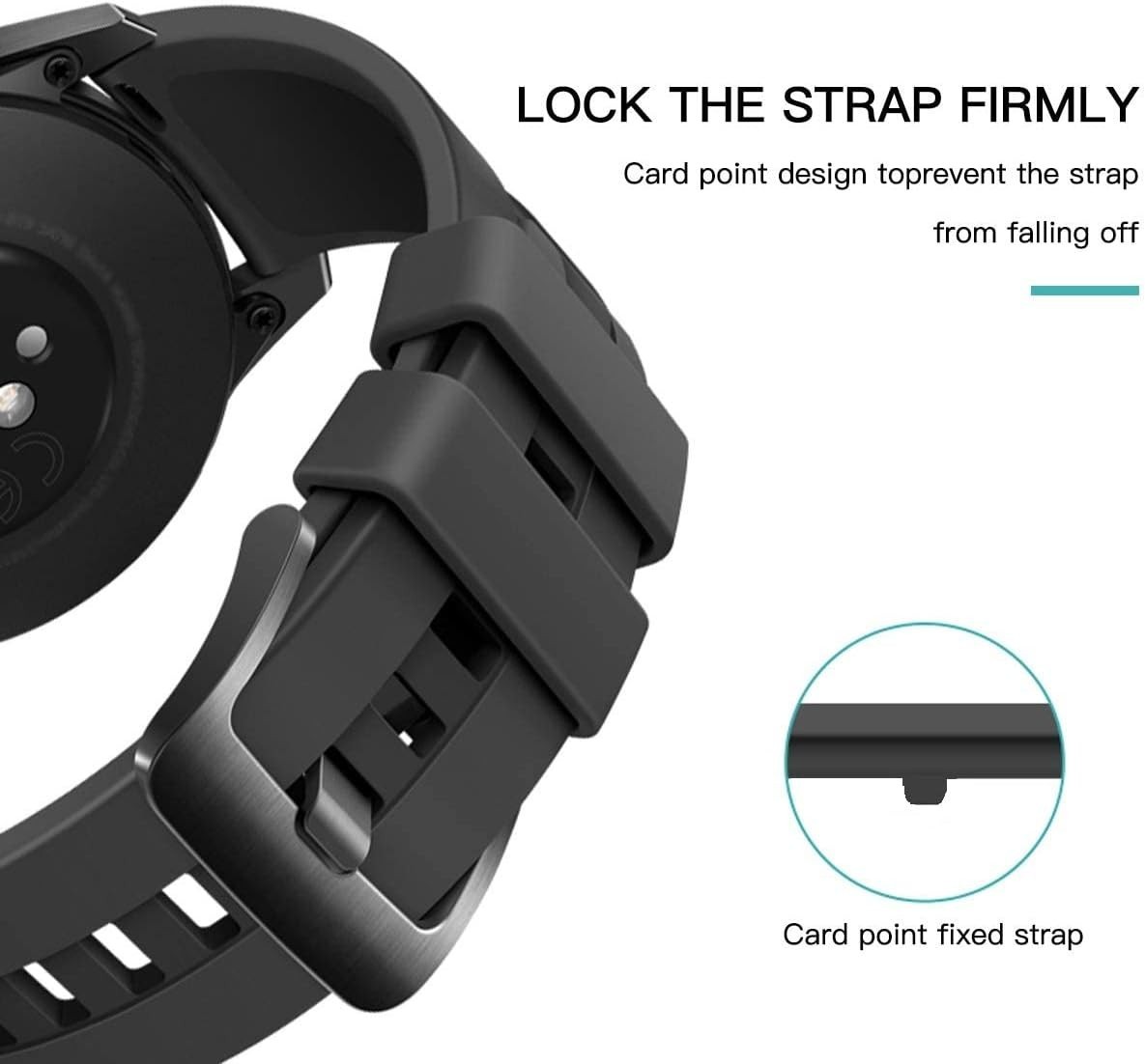 Lightweight Anti-Slip Band Retainer Rings for Amazfit T-Rex & Active Series