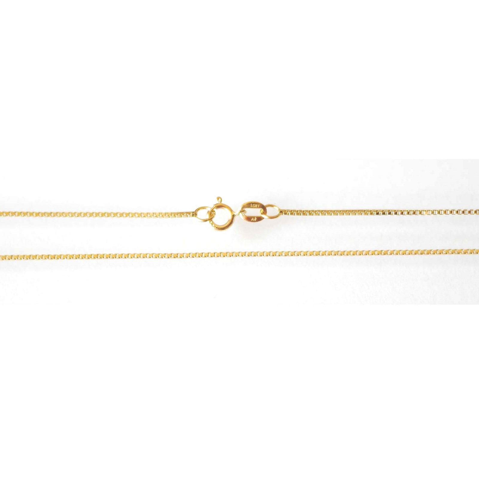 14K Solid Yellow Gold BX-0.5 Box Chain 18″ (45 cm) N022-60