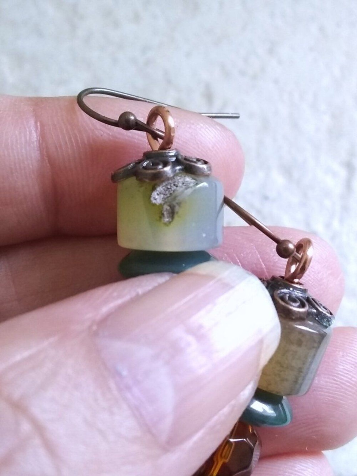 NEW! Handmade Short Stack Beaded Dangle Earrings – Fall ForestCore Bohemian