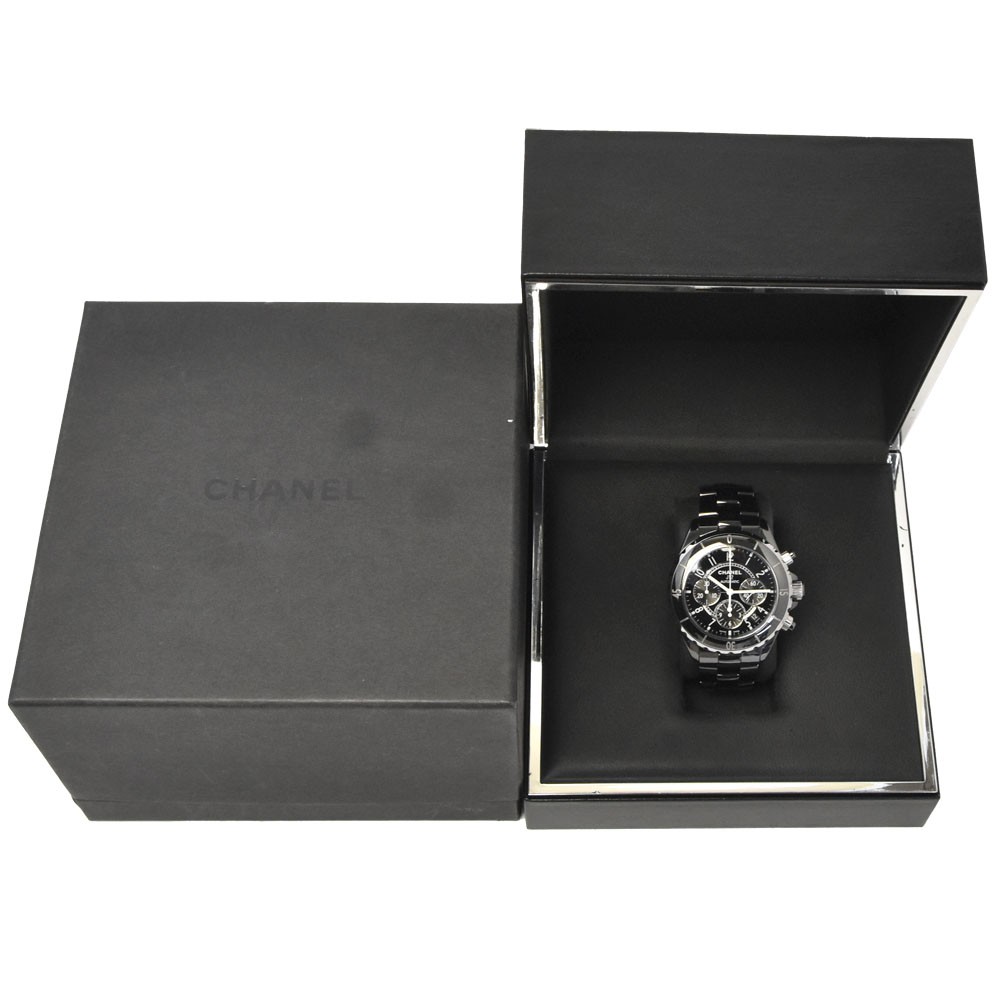 CHANEL J12 H0940 Ceramic chronograph black Dial Automatic Men’s Watch N#148639