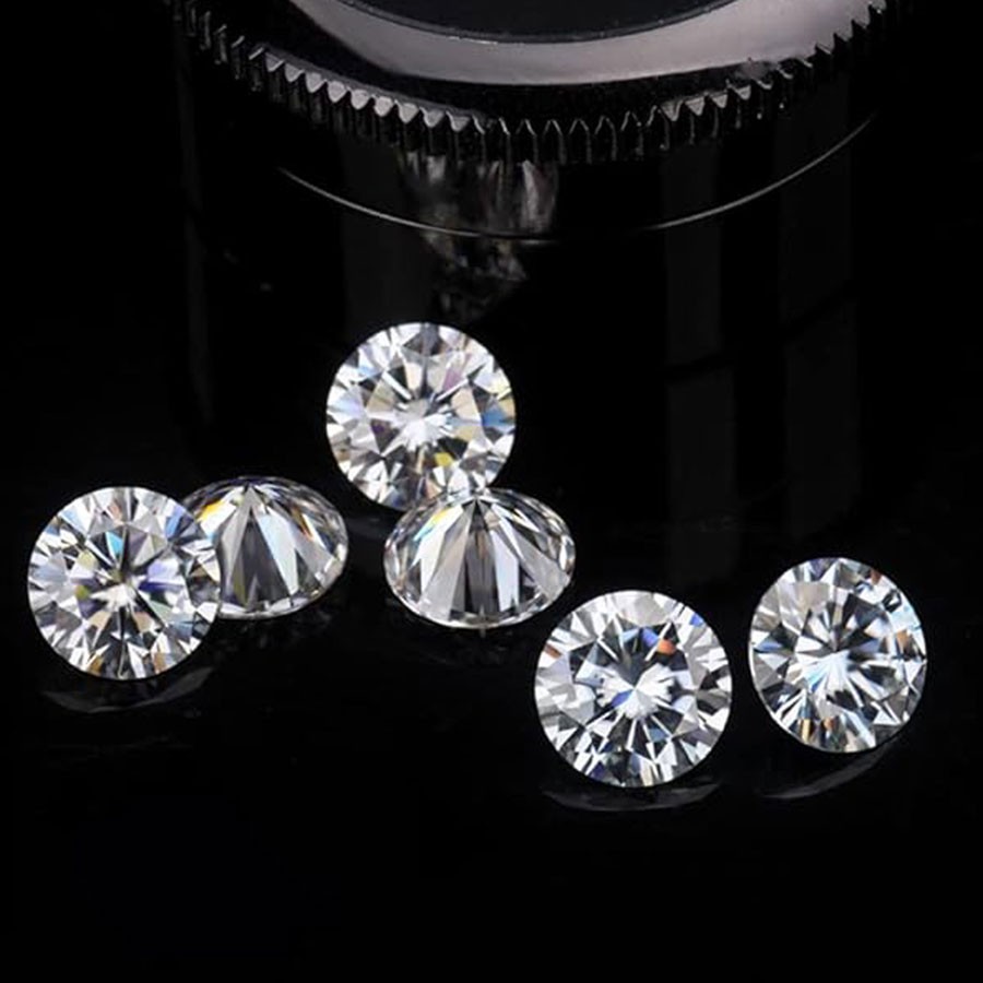 VVS 28 Pcs D Color Loose White Moissanite 2.40mm Round Diamond Cut Wholesale Lot